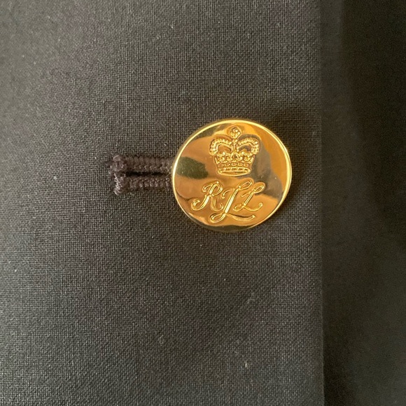 Ralph Lauren Black and Gold Military Blazer size 8 perfect like new condition - Picture 7 of 15